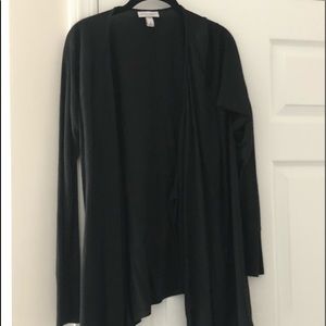 Black long sleeve maternity cardigan